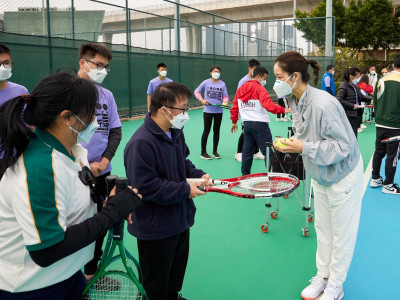 澳娛綜合邀李娜與特奧成員分享網球運動樂