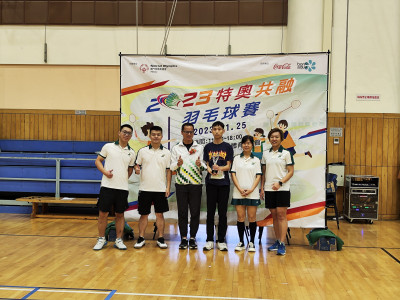 澳娛綜合參與「2023關愛特奧共融羽毛球賽」獲「共融團體賽」亞軍