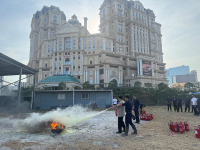澳娛綜合與消防局再度合辦防火講座及滅火實習