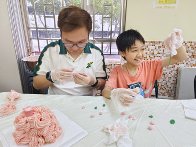 澳娛綜合參與「母親節甜蜜蜜忌廉蛋糕」親子工作坊